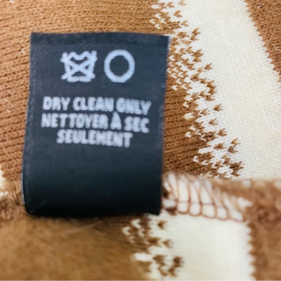 Outdoor Edition by Parkhurst Faux Fur Vest Women Medium Multi Brown Tan Striped - Picture 5 of 11